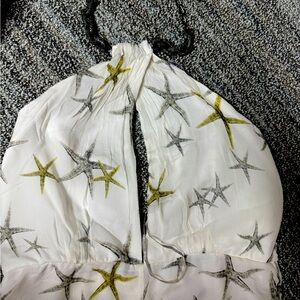 Animale silk jumpsuit, off white, halter neck, no damage